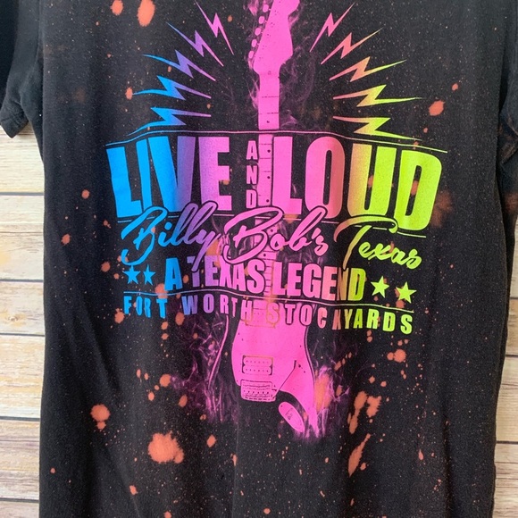 Billy Bob’s Texas Live and Loud Neon Festival Tee - Picture 2 of 7
